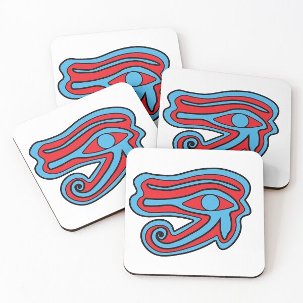 Item preview, eye of horus red and blue sticker designed and sold by mariahparker111.