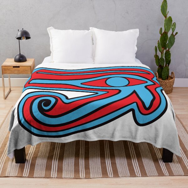Item preview, eye of horus red and blue sticker designed and sold by mariahparker111.
