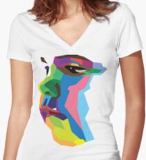 Toddler Women's Fitted V-Neck T-Shirt