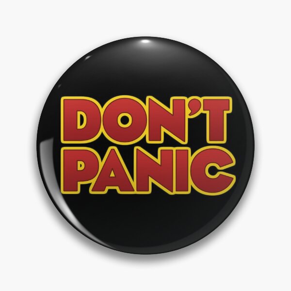 Item preview, Two words: Don't Panic designed and sold by TeamPineapple.