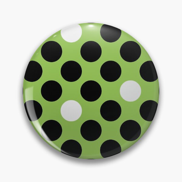 Item preview, Black and White Polka Dots on Green designed and sold by Zerasu.