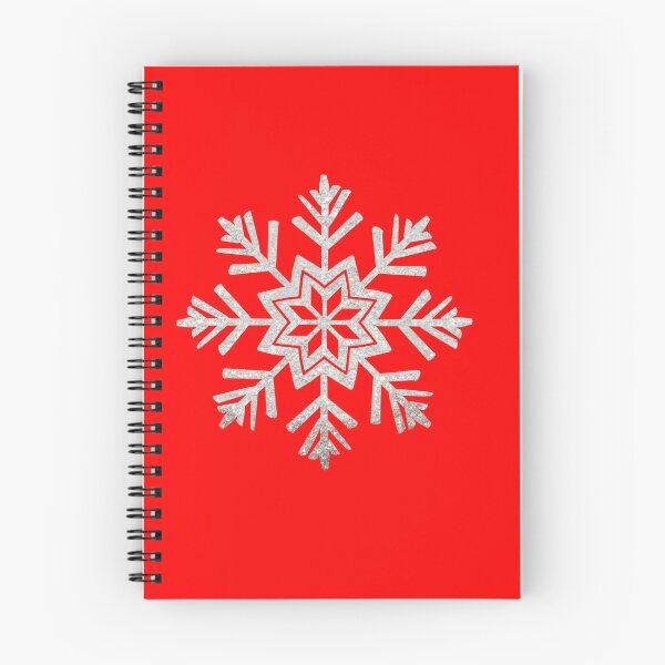 Item preview, Faux Silver Glitter Christmas Snowflake On Red designed and sold by MFGB-Creations.