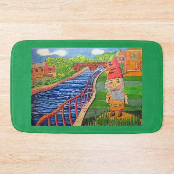 Item preview, 502 - GNOME BY THE RIVERSIDE - DAVE EDWARDS - MIXED MEDIA - 2020 designed and sold by BLYTHART.