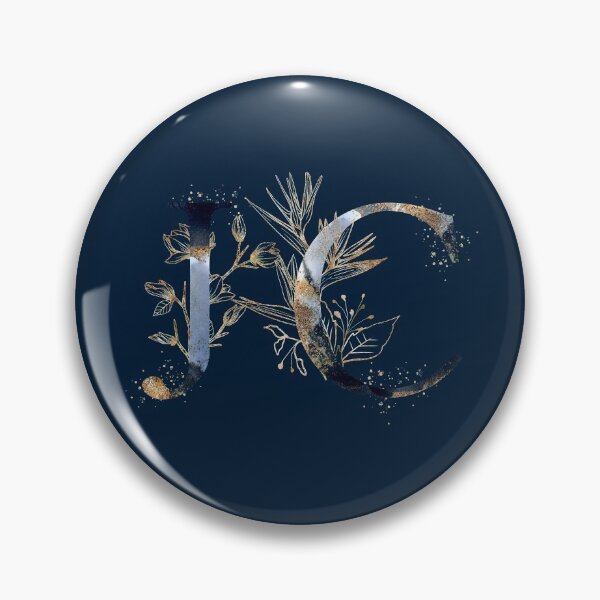 Item preview, Floral Initials JC, Monogram designed and sold by PinkLotusArt.