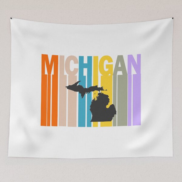 Item preview, Michigan Vintage State Map designed and sold by ArtistThara.