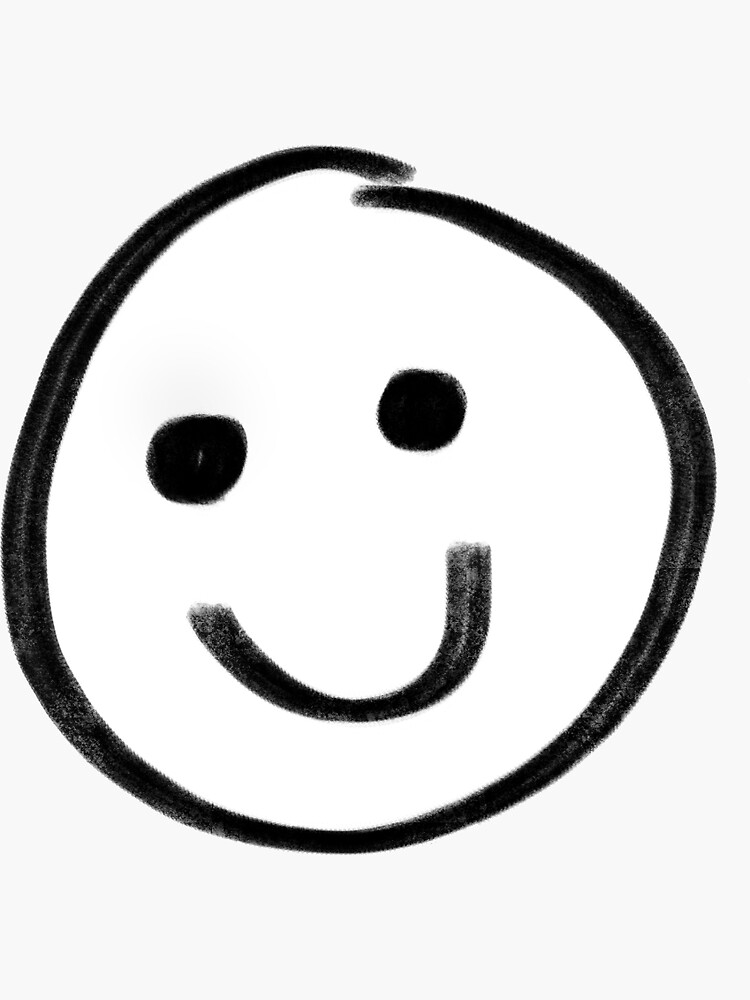 cara sonriente clipart blanco y negro