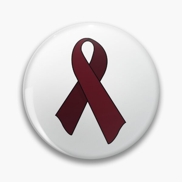 Item preview, Burgundy Awareness Ribbon designed and sold by Ali Maeve Art.