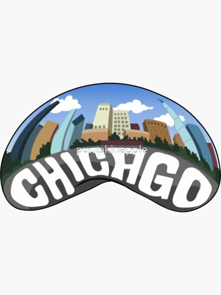 "chicago bean" Sticker for Sale by pumpkinapple Redbubble