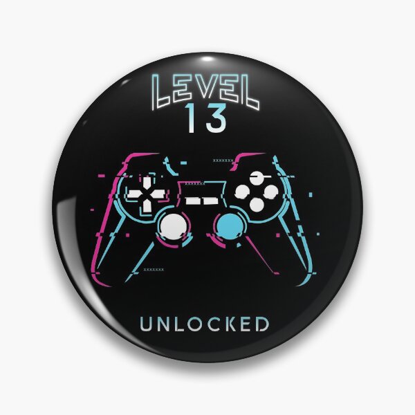 Item preview, Level 13 Unlocked. 13th Birthday Gamer Thirteen years old Video game gift designed and sold by jorgeurbina.