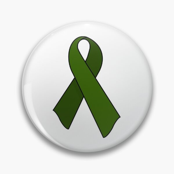 Mental Health Awareness Month Green Ribbon Pin for Sale by meicha