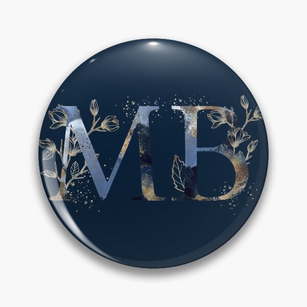 Item preview, Floral Initials MB, Monogrammed designed and sold by PinkLotusArt.