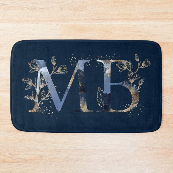 Item preview, Floral Initials MB, Monogrammed designed and sold by PinkLotusArt.