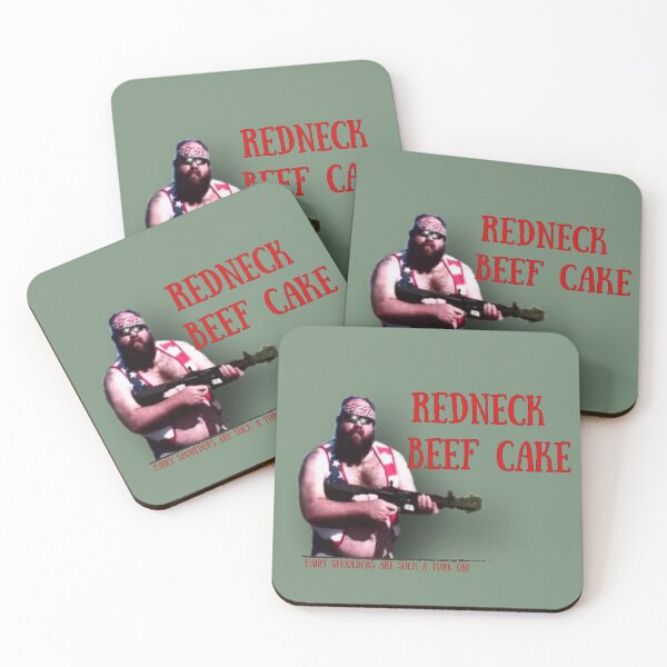 Item preview, RedNeck Beef Cake Red Neck Hunting man in Camouflage American stud  big gun designed and sold by MeatyWildman.