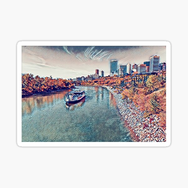 Edmonton River Valley- Alberta, Canada Sticker