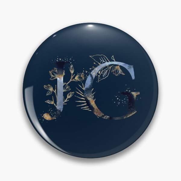 Item preview, Floral Initials JG, Monogram designed and sold by PinkLotusArt.
