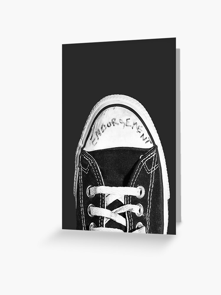 Cobain Converse Sneaker" Greeting Card for MitsueTG | Redbubble