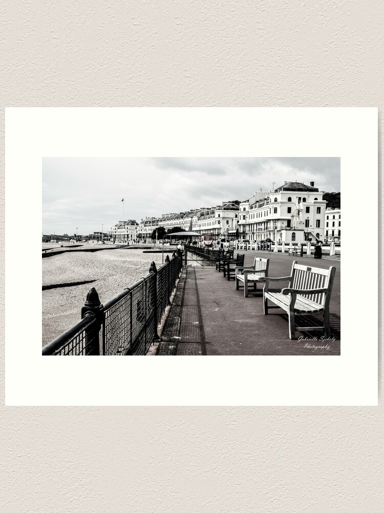 Alternate view of A seat at the beach Art Print