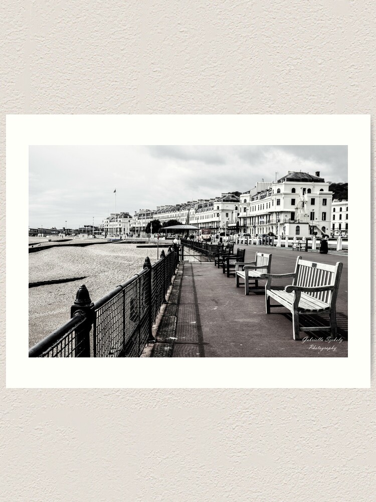 Alternate view of A seat at the beach Art Print