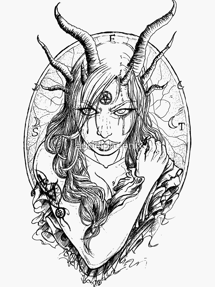 Rheda Maledictus Lineart Drawing by aurielphoenix