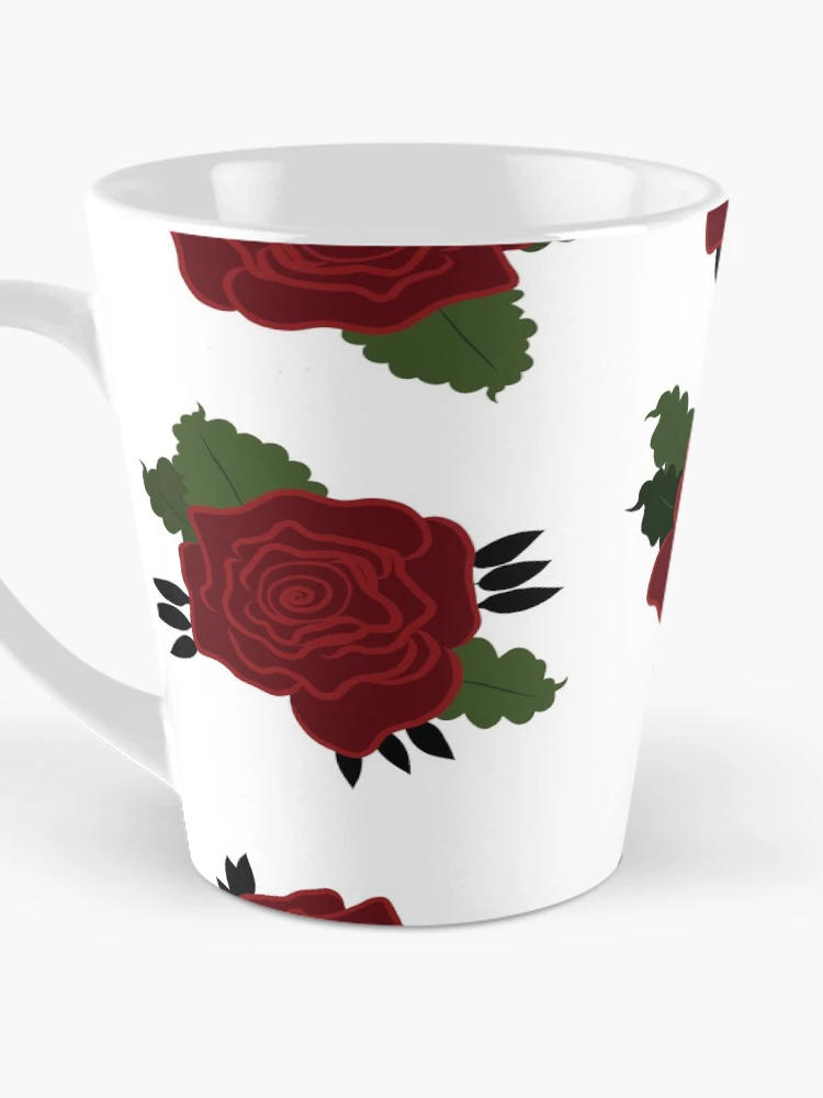 Thumbnail 3 of 4, Coffee Mug, Patterned Roses designed and sold by MoodyCarp.