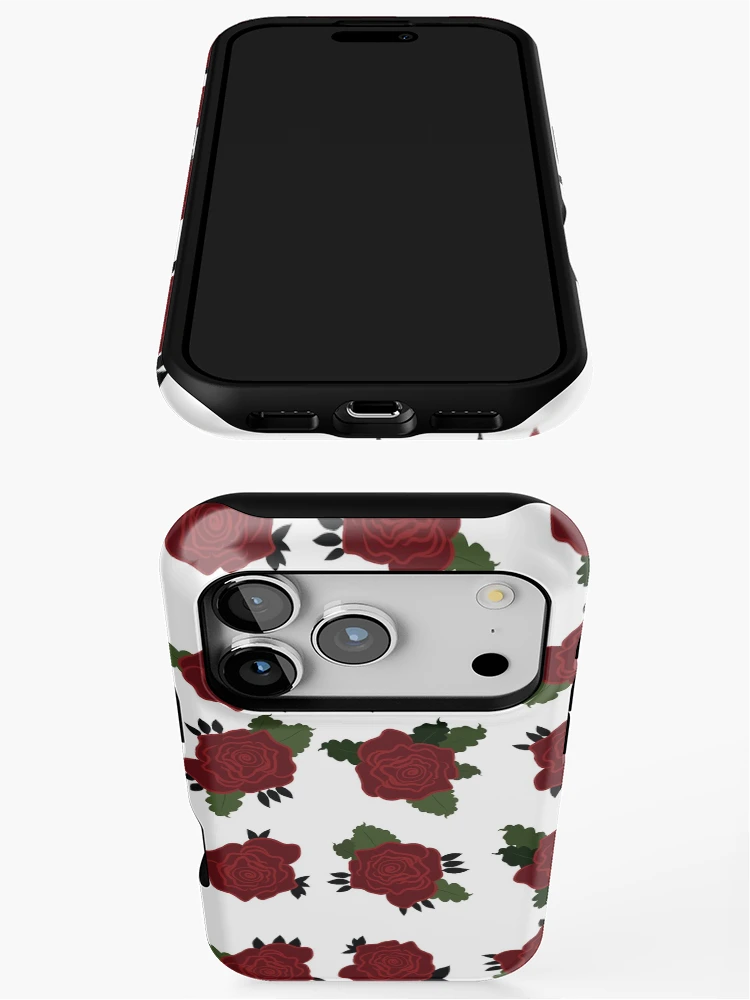Thumbnail 3 of 4, iPhone Case, Patterned Roses designed and sold by MoodyCarp.