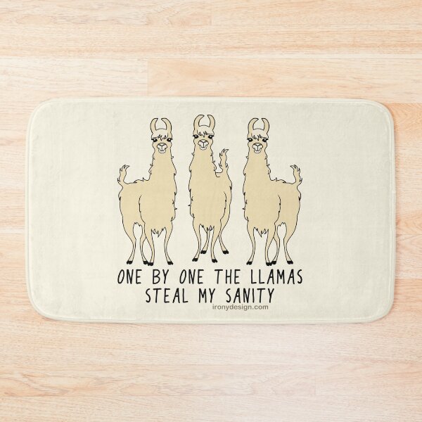 Item preview, One by One the Llamas Steal my Sanity Funny designed and sold by ironydesigns.