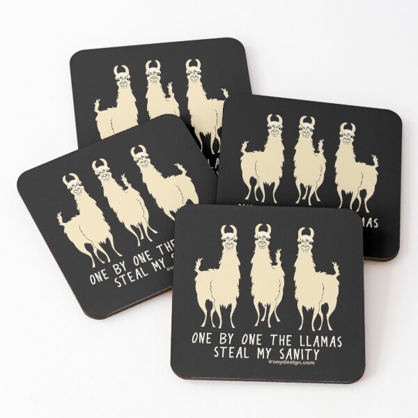 Item preview, One by One the Llamas Steal my Sanity Funny Dark designed and sold by ironydesigns.