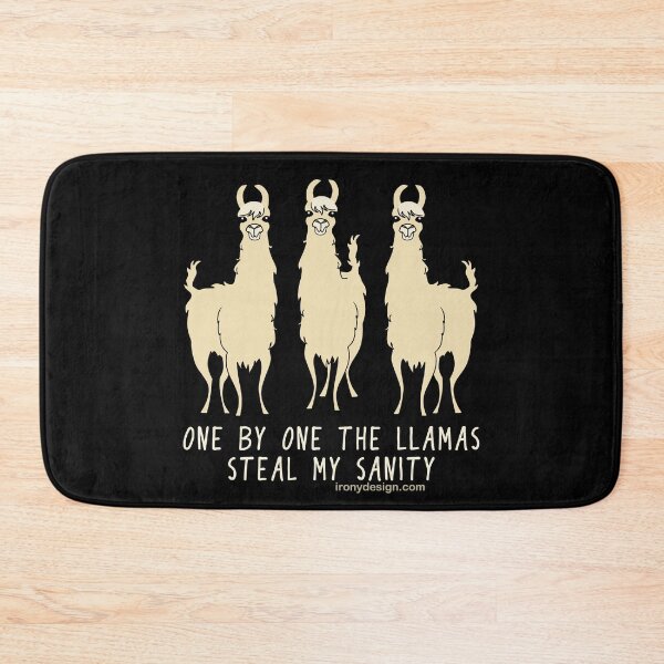 Item preview, One by One the Llamas Steal my Sanity Funny Dark designed and sold by ironydesigns.