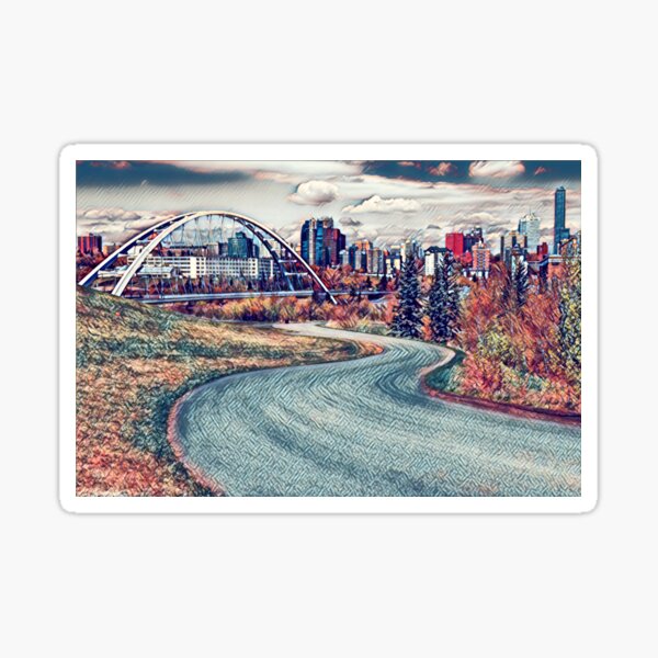 Edmonton River Valley- Alberta, Canada Sticker