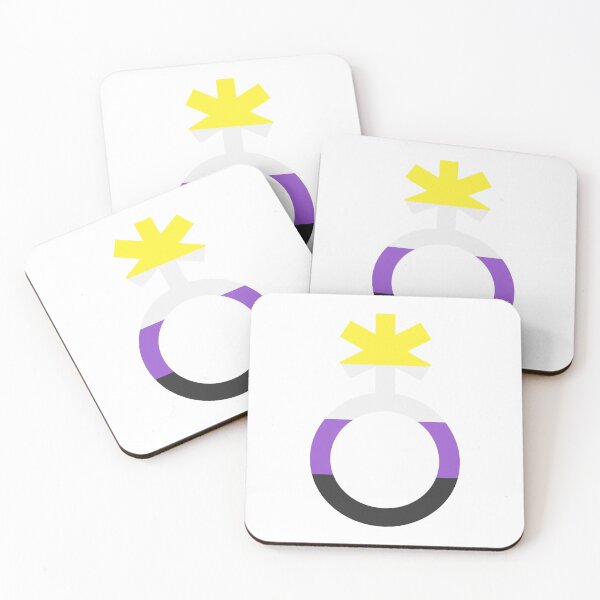 Item preview, NON BINARY NB ENBY SYMBOL designed and sold by femyay.
