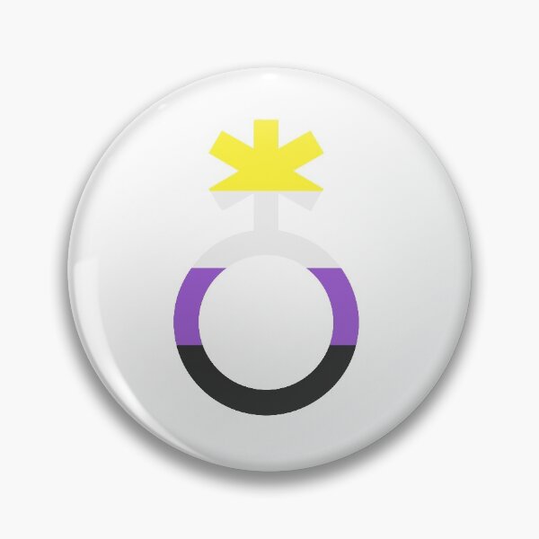 Item preview, NON BINARY NB ENBY SYMBOL designed and sold by femyay.