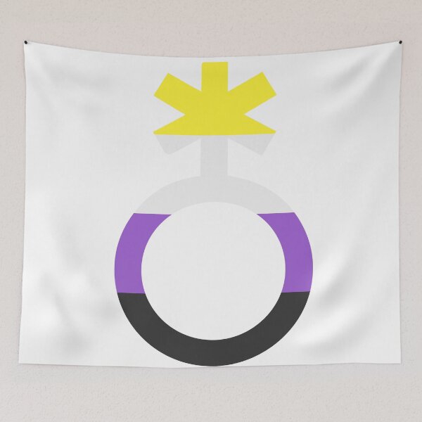 Item preview, NON BINARY NB ENBY SYMBOL designed and sold by femyay.