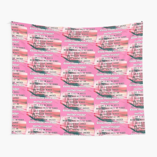 PINK Motha Trucker Tapestry