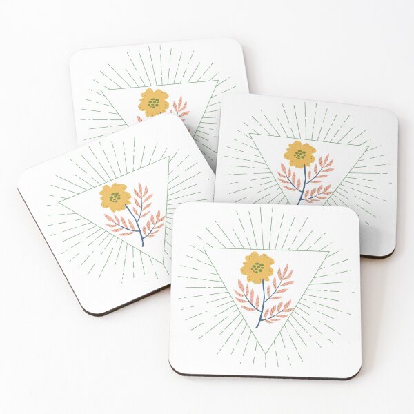 Item preview, Diseño geométrico de la flor del triángulo designed and sold by Haley Schwabland.