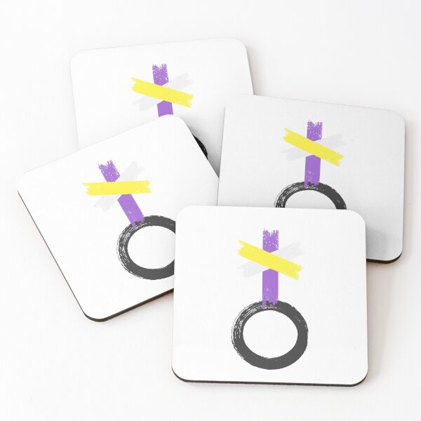 Item preview, NON BINARY NB ENBY SYMBOL designed and sold by femyay.