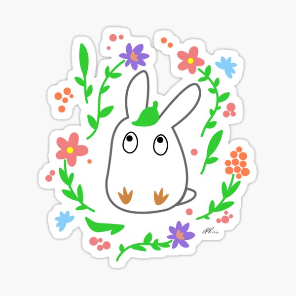 White Totoro Sticker