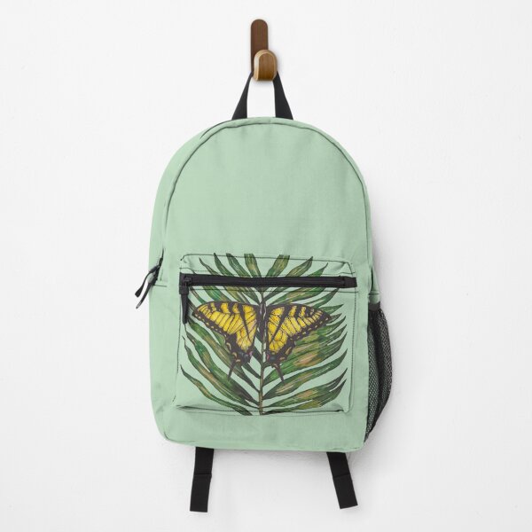 Item preview, Green tropical leaf with butterfly designed and sold by susserain.
