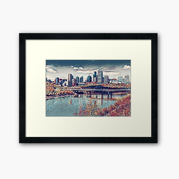Edmonton River Valley- Alberta, Canada Framed Art Print