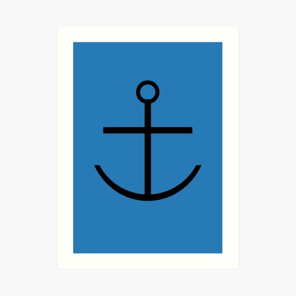 Captain Haddock Anchor Shirt Art Print