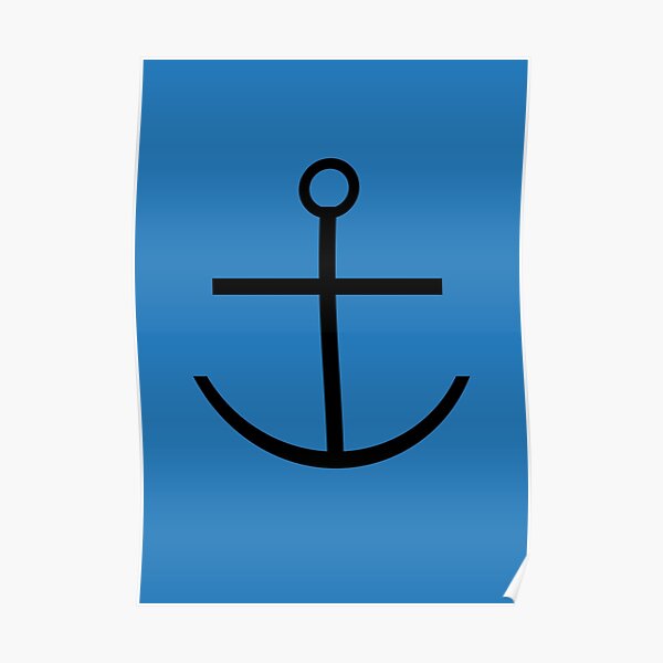 Captain Haddock Anchor Shirt Poster