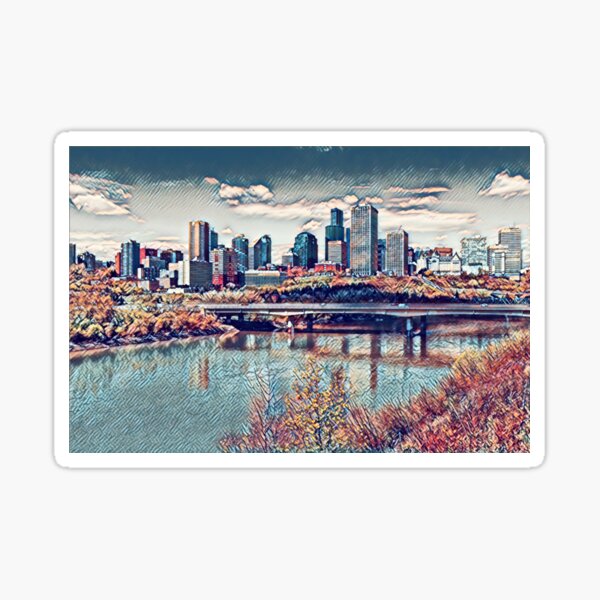 Edmonton River Valley- Alberta, Canada Sticker
