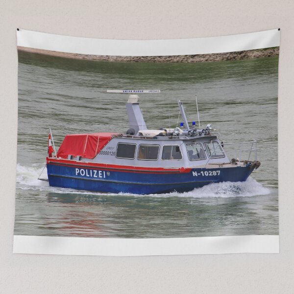 Item preview, Water police boat, River Danube, Austria designed and sold by FranWest.