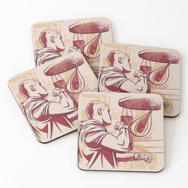 Item preview, Boxer Practicing his Punches designed and sold by CoolSilhouettes.