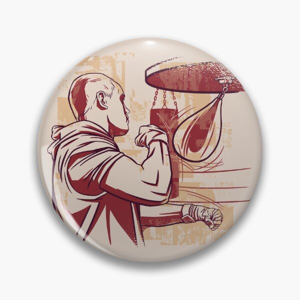 Item preview, Boxer Practicing his Punches designed and sold by CoolSilhouettes.