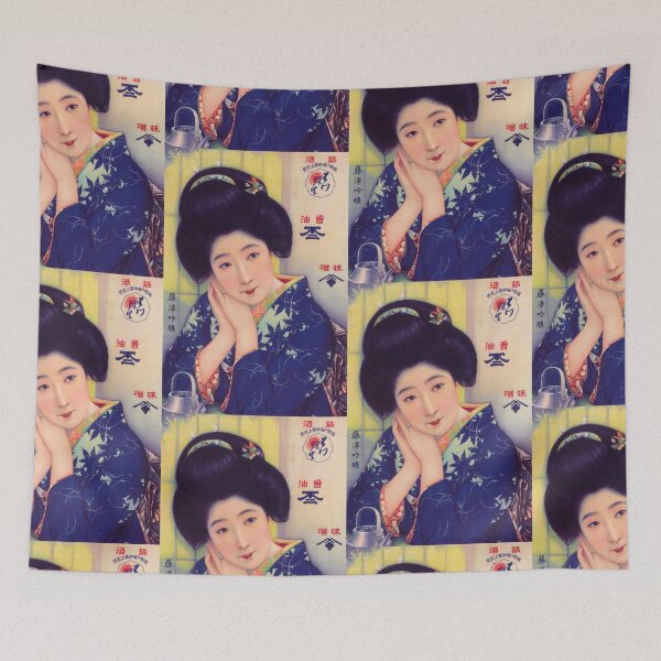 Item preview,  Vintage look Japanese girl with teapot. designed and sold by Ittele.