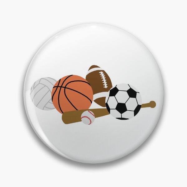 Item preview, sports balls in a pile designed and sold by Ella's  Doodles And Designs.