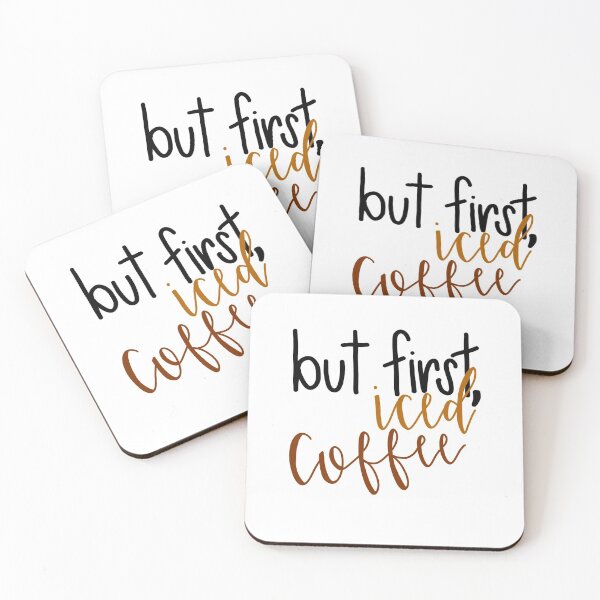 Item preview, But First, Iced Coffee designed and sold by curlykhaila.