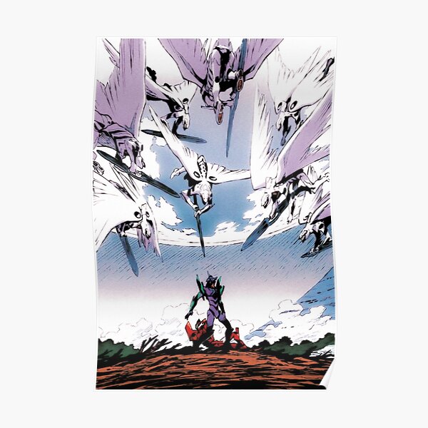 Evangelion Death And Rebirth Poster By rtmoore Redbubble