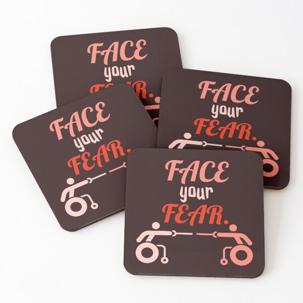 Item preview, face your fear. persons on wheelchair playing fencing. designed and sold by doctors-apparel.