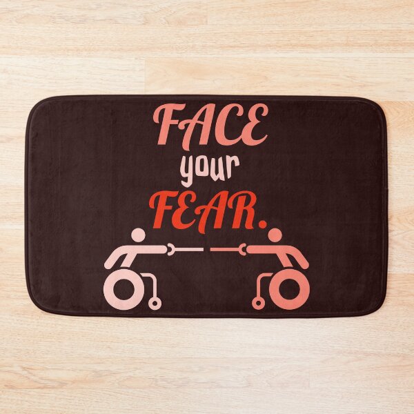 Item preview, face your fear. persons on wheelchair playing fencing. designed and sold by doctors-apparel.